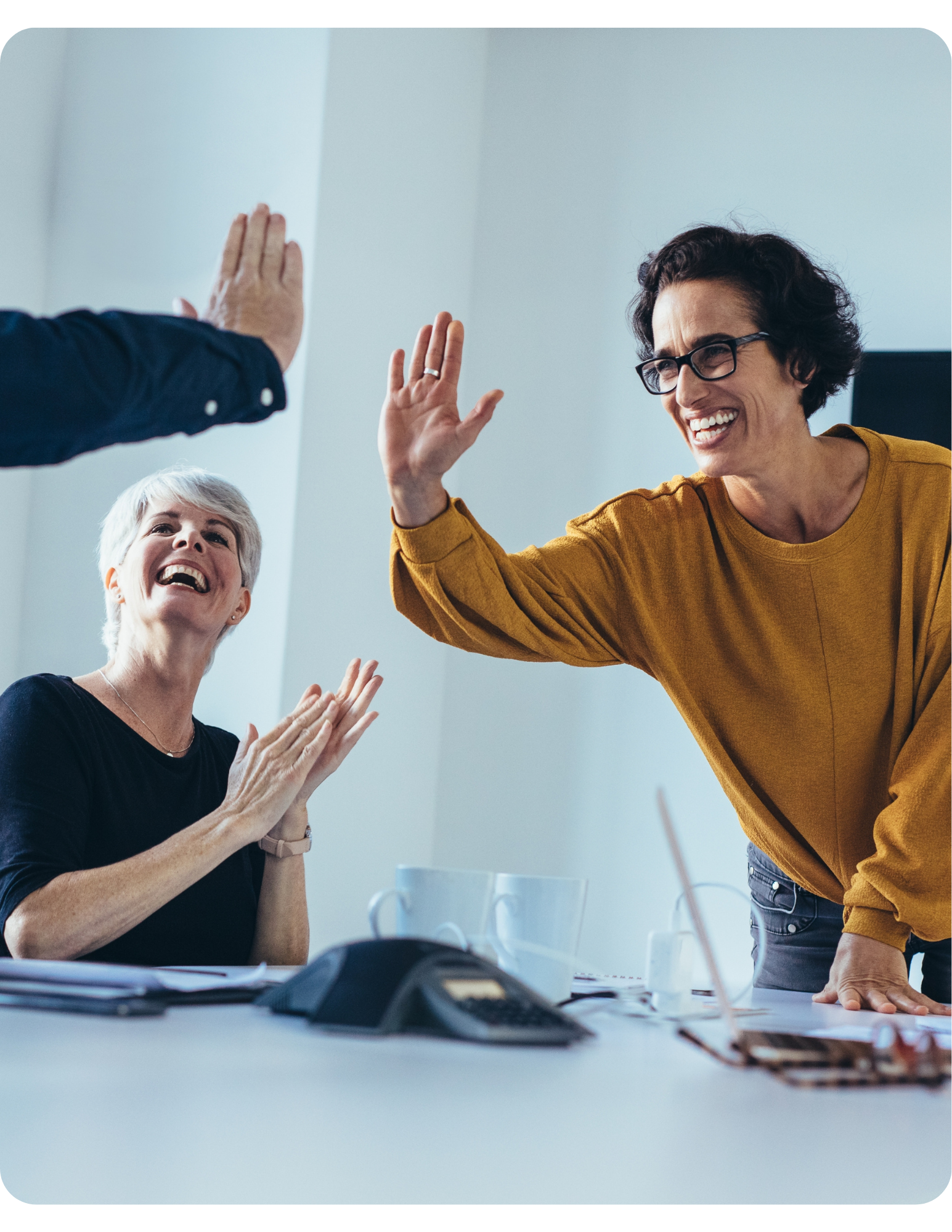 High Five Between Colleagues 